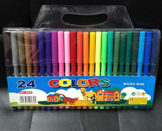 24 Colors Water Pens No.858