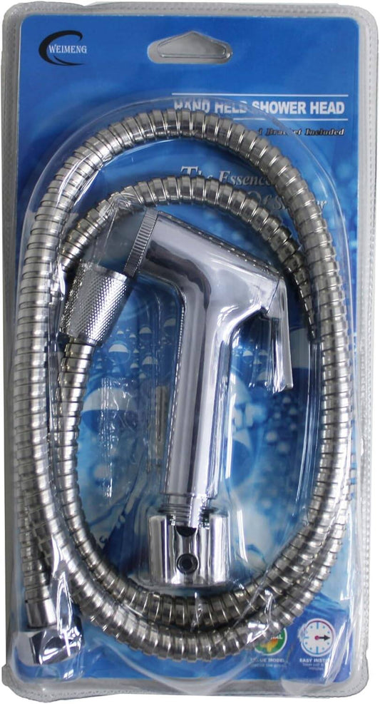 Triangle Shower Head and Hose Combo Easy to Install High Pressure Shower Head with Flexible Hose Durable Water Saving Design Perfect for Home Bathrooms