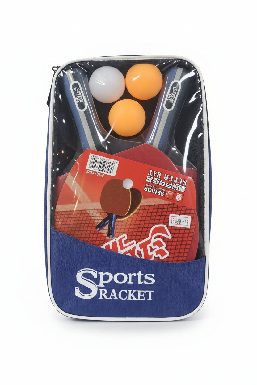 Sports Racket 2 Table Tennis Racket + 3 Ball + 1 Bag, Table Tennis Set for Beginners and Advanced Players JHX-3022