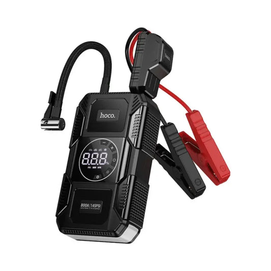 Hoco Jump Starter kit QS6 Lighting + Air Pump For Car + Emergency | Car Companion 8000 MAH
