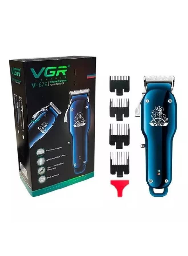 VGR V-679 Professional Hair & Beard Clipper for Men 180 Min Runtime, USB Rechargeable, Stainless Steel Blades