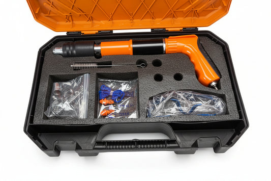 Manual Nail Gun, 5 Speed Nail Gun with 300 Round Nails, Nail Gun for Concrete and Steel, Portable Nail Gun for Wire Cutter/Ceiling with Gloves Home Tools
