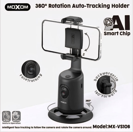 Moxom MX-VS106 360° Rotation Auto-Tracking Holder Live Streaming