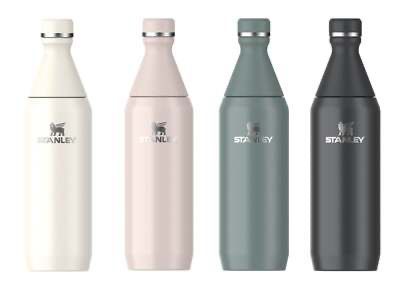 Stanley 18 oz All Day Slim Bottle Twist On Lid with Leakproof Seal Slim Design for Travel & Gym Insulated Stainless Steel