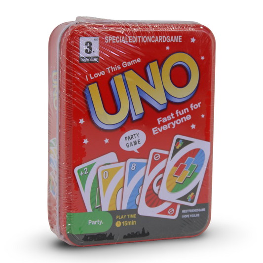 UNO Cards Set Tin Metal Box
