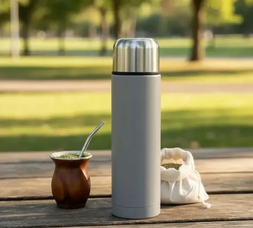 Matte Set with Straw Momaz Stainless Steel All in One Mate Yerba Thermos 500ml SF-29
