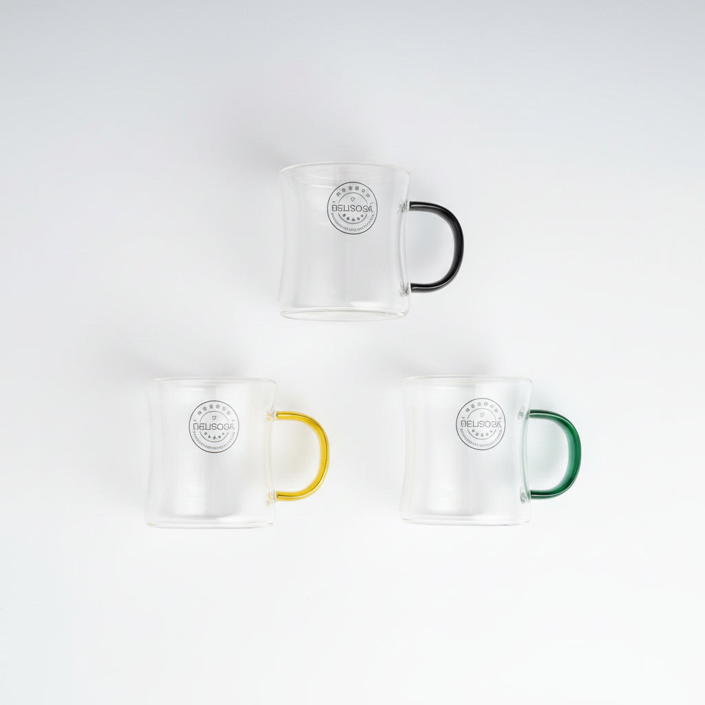Glass Mug Ring  Coffee , Tea