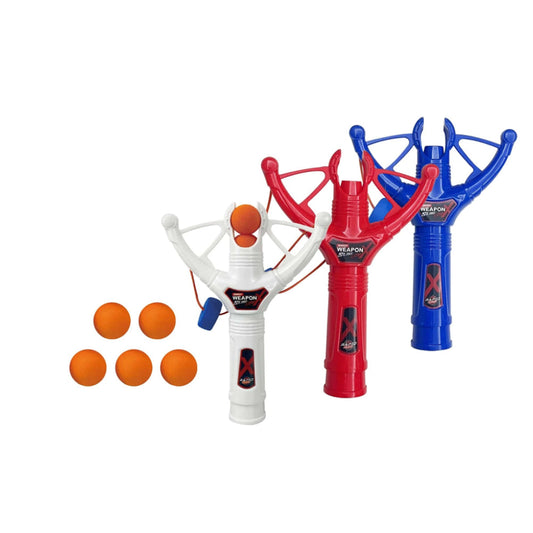 Rapid Shot Shoot Weapon Slingshot Game With 5 Pcs Foam Balls 169A