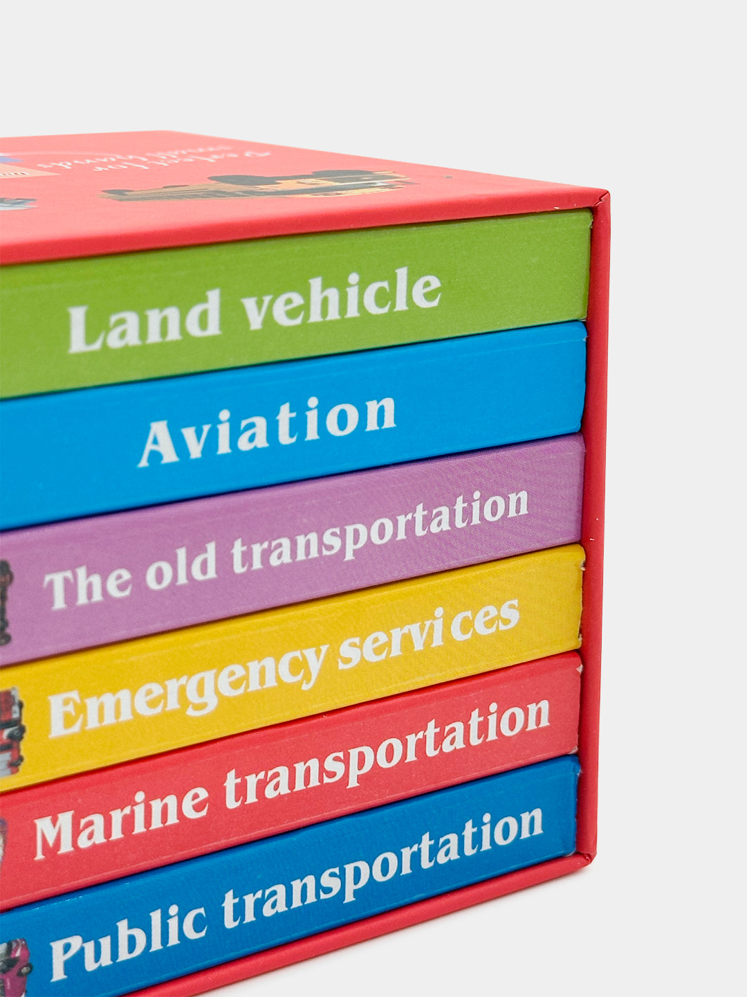 Learning Book 6PC Vehicle Set for Kids - Educational Toy with Interactive Vehicle Themes
